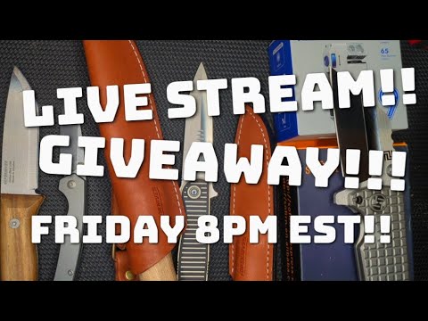 Live Stream Giveaway Details!