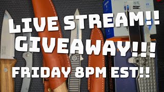 Live Stream Giveaway Details