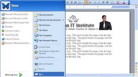 MS Word 2003 Part 24) Option Menu in Dari / Farsi Omar Akbari