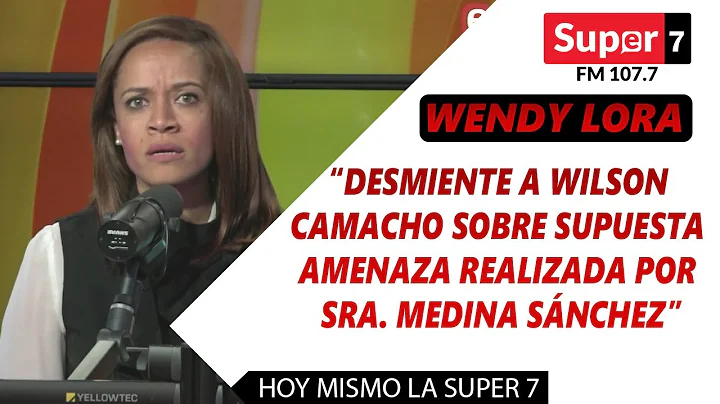 Wendy Lora desmiente a Wilson Camacho sobre supues...