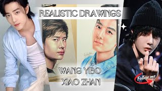 Xiao Zhan - Wang YiBo  - Realistic drawings, including gifs, photos and various video clips