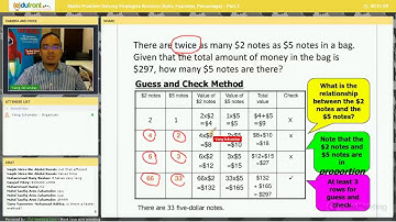 PSLE Maths Problem Solving Strategies - Number x value