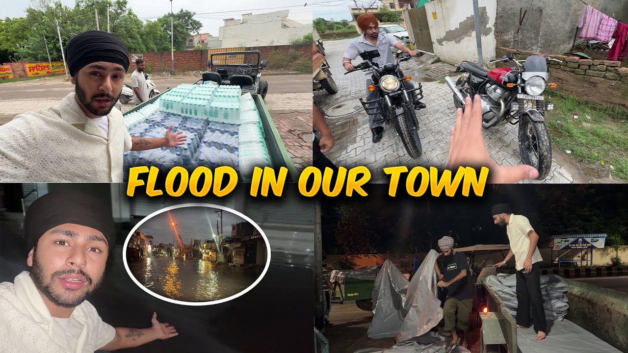 Sadi City Da V Bura Haal Ho Gya😭💔650CC BIKE WAPAS KRTI😭 Food Support for Flood Affected People🙏