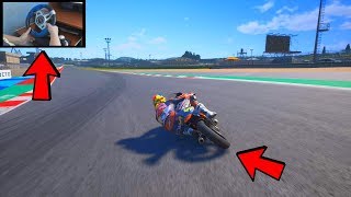 KTM RC 250 R Driving - MotoGP 19 | Steering Wheel Gameplay screenshot 3