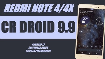 CrDroid Android 9.9 For Redmi Note 4/4X | Viper4Android | Performance | September Security Patch !