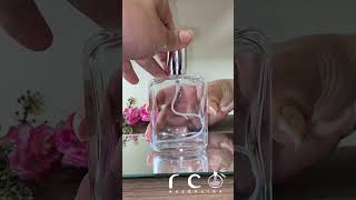 Frasco Para Perfume De Vidro Recarregável Label Com Válvula Full Cap Prata