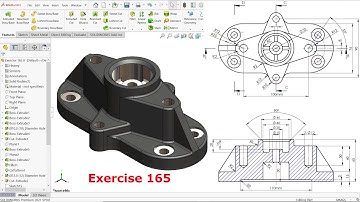 Solidworks Tutorial for beginners Exercise 165