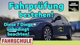 Den Führerschein bestehen! Achte unbedingt auf diese sieben Dinge!  Führerschein