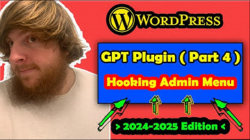 Hook Admin Menu | WordPress Plugin Development | Part 4