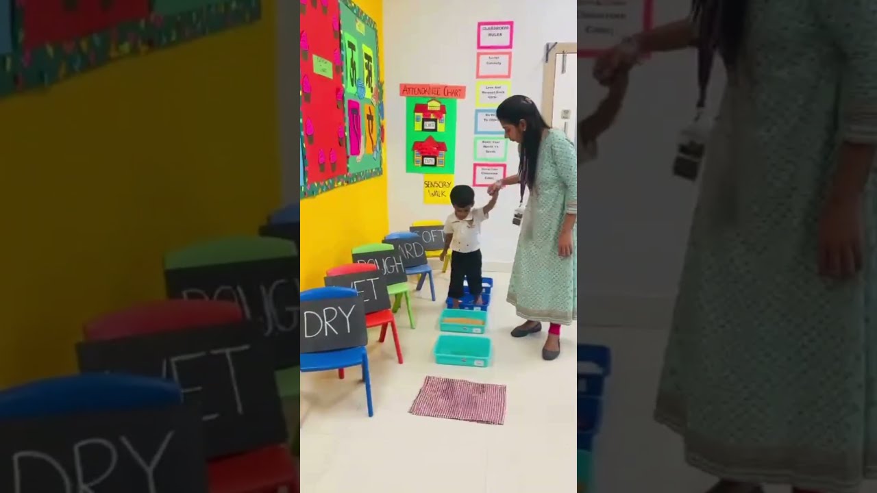 Kids Explore Textures Indoscots Indoscotsglobalschool Indoscotsglobalschoolthane
