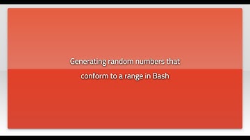 Generating random numbers that conform to a range in Bash