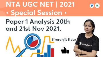 Paper 1 Analysis 20th And 21st Nov 2021 | NTA UGC NET JRF 2021 | Simranjit Kaur