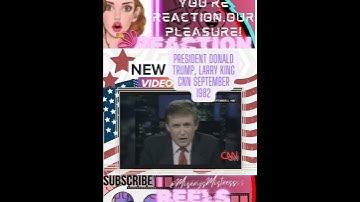 FULL VIDEO IN VIDEO TAB! President Donald John Trump Larry King CNN SEP,2,1982 #TrumpVAULT
