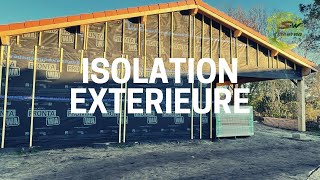 Construction Maison Ossature Bois  Isolation extérieure