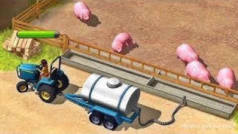 Feeding Farm Animals with Tractors Farm Tractor Toys and Fun Animals Toys For kids videos for #kids