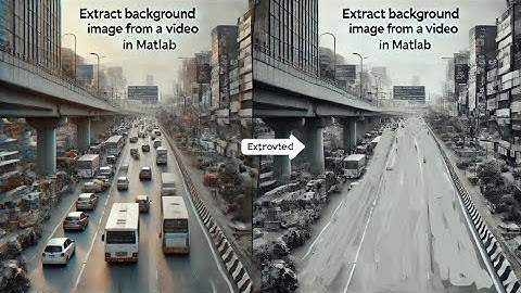 Extract background image from a video using Singular Value Decomposition (SVD) (MATLAB)