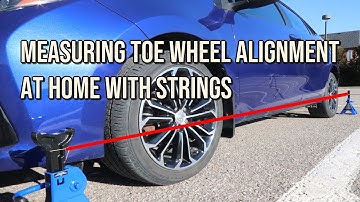 Measuring Toe Wheel Alignment at Home with Strings