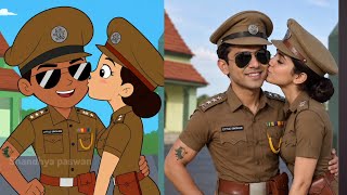 Little Singham Ka Real Life Part-3 || Little Singham All Cartoon Vs Real Life  screenshot 4