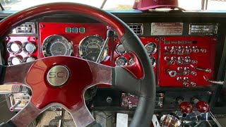 Kenworth gets CUSTOM painted dash panels, BEST interior upgrade a truck can get !!