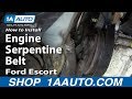 How to Replace Serpentine Belt 1997-2003 Ford Escort