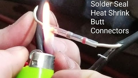 Using Solder Seal Heat Shrink Butt Connectors
