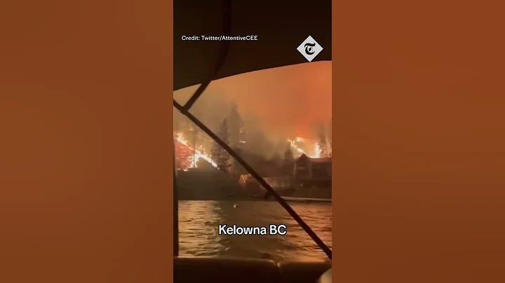 Apocalyptic scenes filmed from boat in Kelowna as wildfires rage