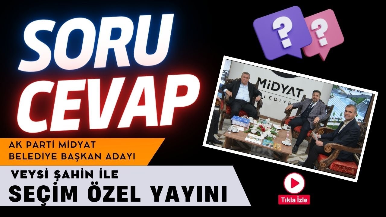 Midyat Belediye Başkan Adayı Veysi Şahin, gazetecilerin sorularını yanıtladı 