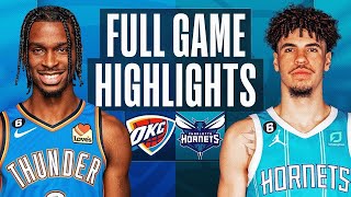 Charlotte Hornets vs  Oklahoma City Thunder Full Game Highlights  Dec 29  2022 2023 NBA Season