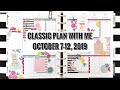 Classic Plan With Me October 7-12, 2019