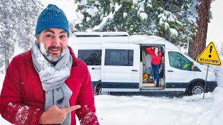 3 days of winter van life on Lake Tahoe (3 feet of snow!)