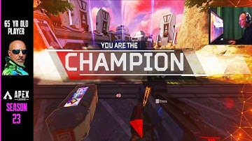 4 kills, R-301 and EVA-8 - 65 yr old player Apex Legends Season 23