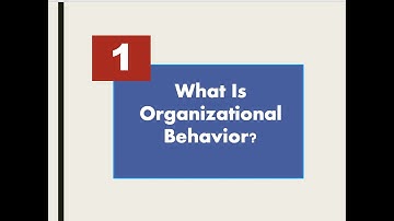 Chapter 1: What is Organizational Behaviour?  | Stephen P. Robbins