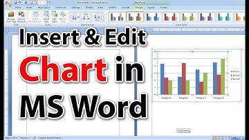 Insert and Edit Chart in MS Word