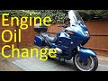 BMW R1100rt engine oil change