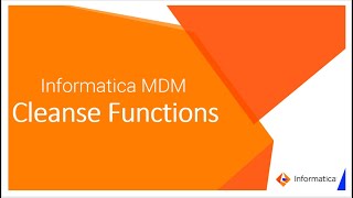 11 Cleanse Functions in Informatica MDM