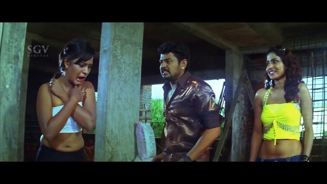 Rowdy Removes Ragini Dwivedis Sister Dress  Avinash  Kannada Movie Best Scenes of Ragini IPS