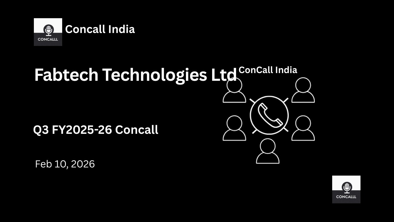 Fabtech Technologies Ltd Q3 FY2025-26 Concall