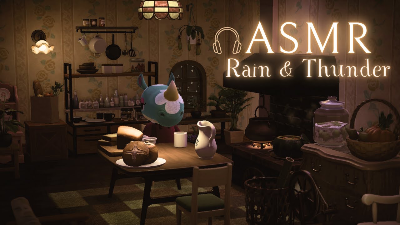 ASMR 🎧 "Ghibli: Arrietty's house"▪️Rain on the Rooftop w/ Thunder ambience⛈️