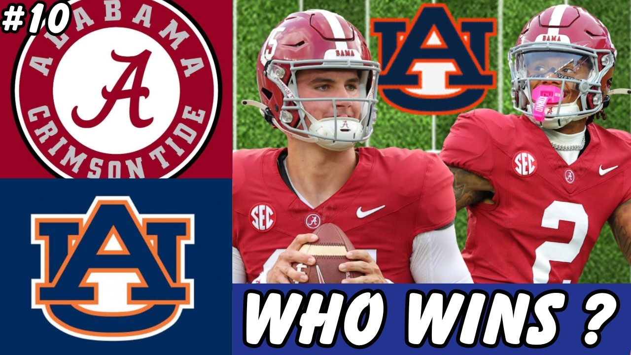 No.10 Alabama Crimson Tide vs Auburn Tigers - Iron Bowl - Week 14 ...