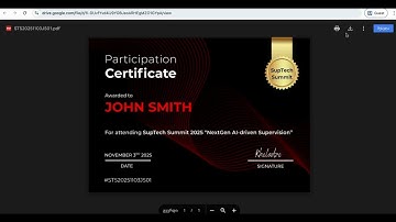 How to validate your SupTech Summit eCertificate