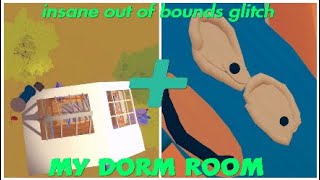 Rec room|big oob glitch in dorm room + welcome to my dorm room