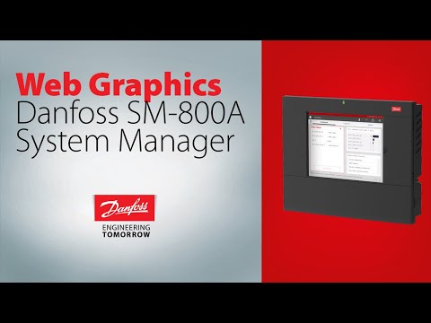 Building and using web graphics on the Danfoss AK-SM 800A system manager