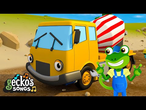 Learn Construction Trucks with Gecko 🚜🏗️ | Gecko's Garage | Nursery Rhymes for Kids
