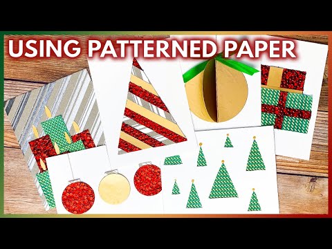 diy-christmas-cards-using-patterned-paper-|-easy-holiday-cards