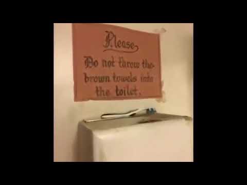 Do Not Throw Waste In Bathroom Sign?