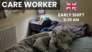 Life in UK as A Care Worker - Early Morning Shift Reality
