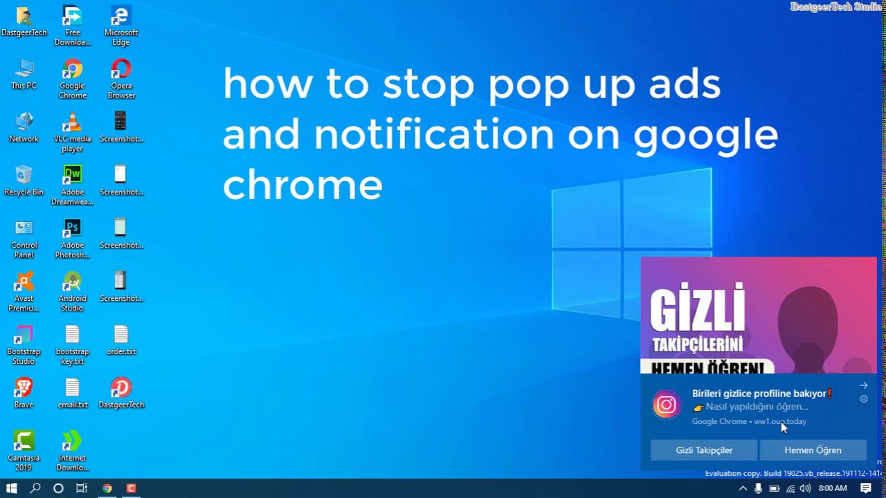How To Disable Pop Up Ads in Chrome - Bottom Right/Left Side Ads - YouTube