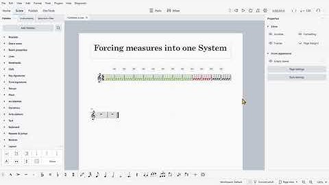 MuseScore 4.1 | Forcing Measures to fit into one System