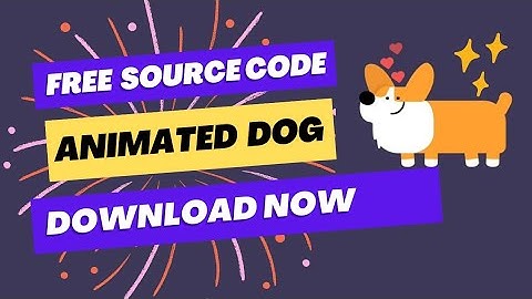 Animated Dog Free project using Html & CSS | Free Source File | Free download