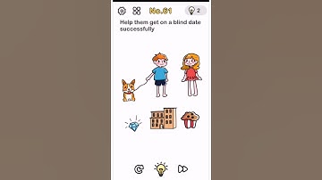 Brain Out Level 61 Puzzle Help them get a blind date successfully Walkthrough Solution